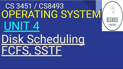 4.1.1 Disk Scheduling  FCFS AND SSTF in Tamil