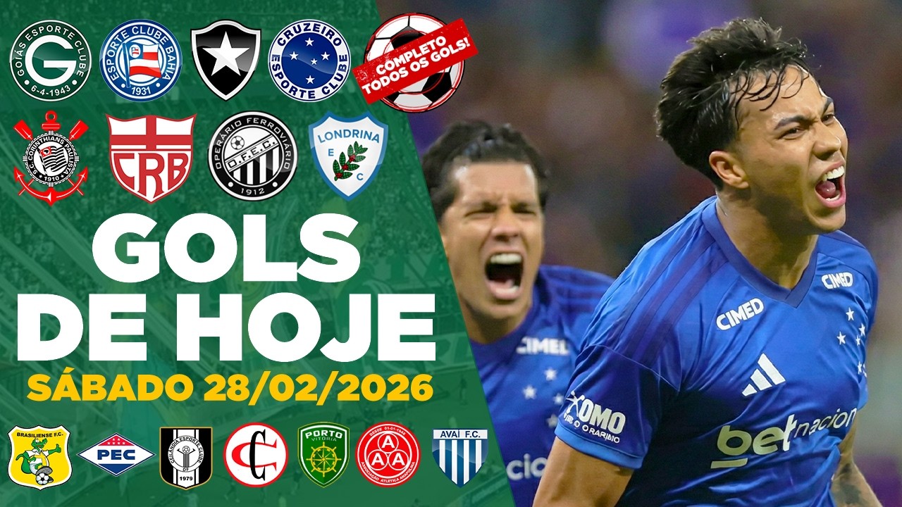 ⚽️ TODOS OS GOLS DESTE SÁBADO 28/02/2026 GOLS DOS ESTADUAIS , GOLS DE HOJE, GOLS DA RODADA(COMPLETO)
