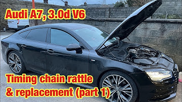 Audi A7, 3.0 V6 Timing chain replacement.  (Part 1)