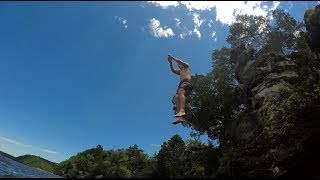 INSANE Cliff Jump at Lake of The Ozarks