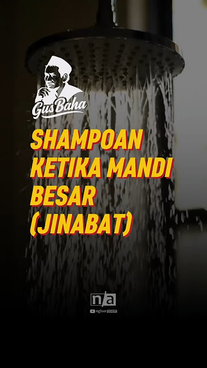 Shampooing while bathing is mandatory⁉️ #gusbaha #ngaji #fiqh