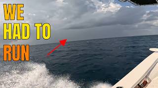 We Had To Run From A Storm!!! Fishing Off The East Coast Of Florida *** Landed On A Pile Of Fish