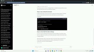 Python Set Interpreter Not Found