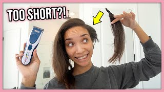 I CUT ALL MY HAIR OFF! 😬(it's really short...)