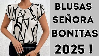 2025 Blusas Señoras Modelos Blusen Bonitas Señoras