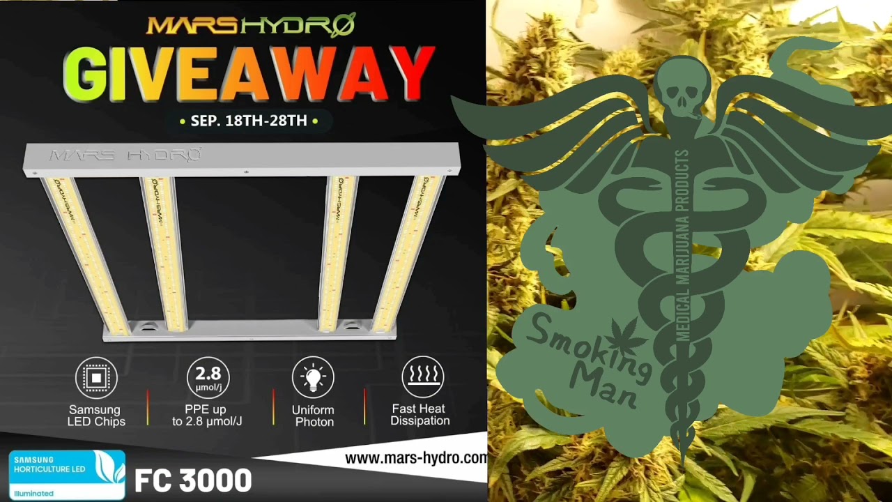 MARS-HYDRO FC3000 OSRAM LED GROW LIGHT GIVEAWAY!!!