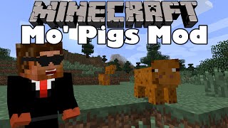 Minecraft | MO' PIGS MOD!!! | (More Pigs, Evil Pigs, Cookie Pigs) Minecraft Mod Review