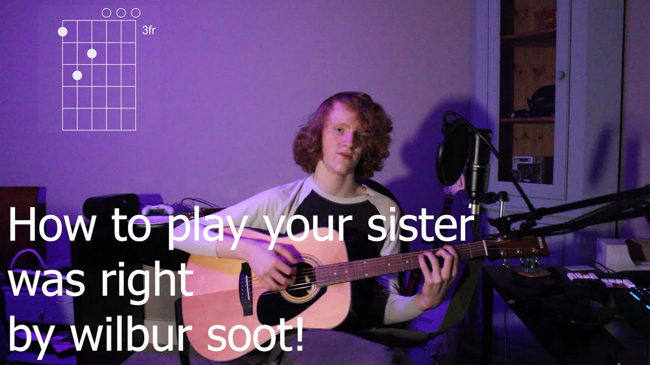 How to play your sister was right by wilbur soot Chords Chordify