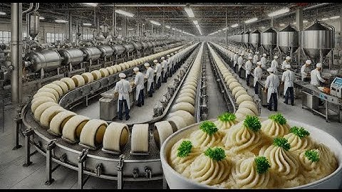 How Creamy Mashed Potatoes are Made in Factory – Mashed Potatoes Factory Process 1