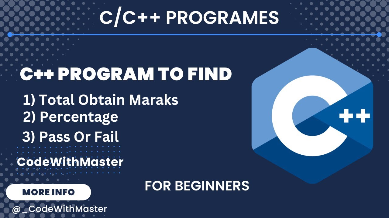 Calculating students marks using C/C++ - YouTube