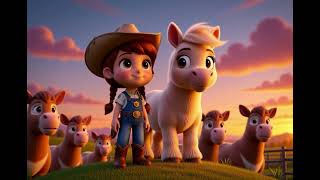 Little Cowgirl Clara Saves the Farm πΌ | Cute Cowboy Rescue Song for Kids | 3D Animation Little Cowgirl Clara Saves the Farm πΌ | Cute Cowboy Rescue Song for Kids | 3D Animation