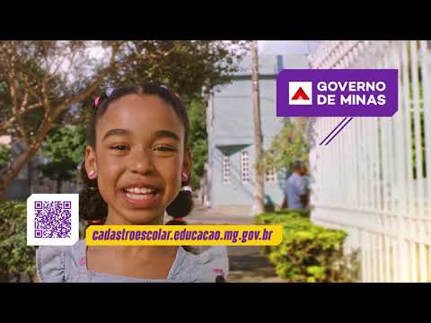 Comercial Governo de Minas, Cadastramento escolar 2026 . Protagonista+ Fala