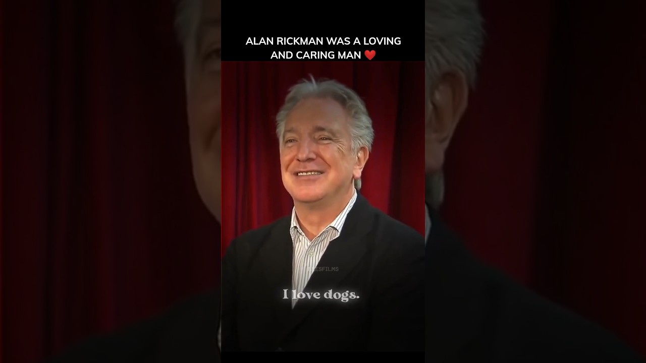 I Love Dogs Too ❤️#shorts #alanrickman #love #caring