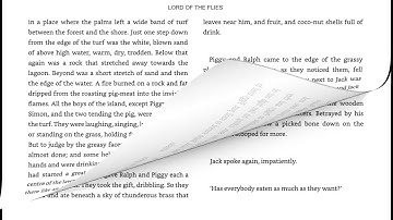 Lord of the Flies Chapter 9 A View to a Death
