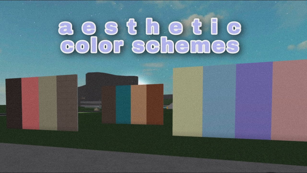 aesthetic color schemes for bloxburg | realrileyp - YouTube