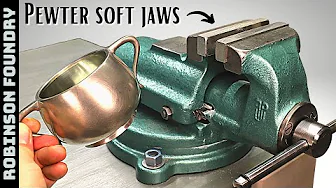 Easy Metal Casting - Making Pewter Soft Jaws for my bench vise
