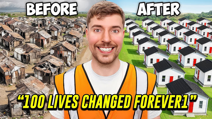 I Built 100 Houses And Gave Them Away!