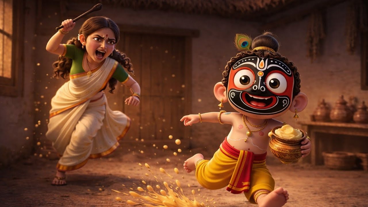 जगन्नाथ जी ने नींद में भी माखन क्यों चुराया?🫣Why did Jagannath steal butter even in his sleep?