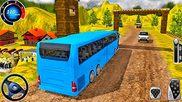 Real Bus Driving Simulator - Offroad Coach Bus Uphill Drive 3D 2025 - Android Gameplay