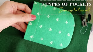 Sewing Techniques For Beginners | How To Sew Some Types Of Beautiful Pockets | Thuy Sewing