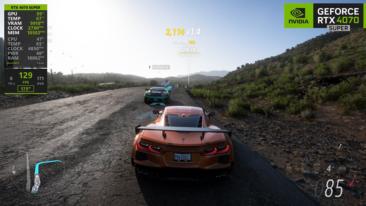 Forza Horizon 5 | RTX 4070 Super - Extreme Setting (1440p)