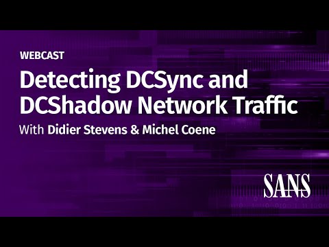 Detecting DCSync and DCShadow Network Traffic