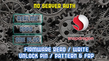 OPPO/REALME/ONEPLUS FRP Remove & Read /Write Firmware Via USB WithOut ServerAuth
