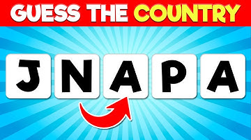 Guess the Country by its Scrambled Name | COUNTRY QUIZ
