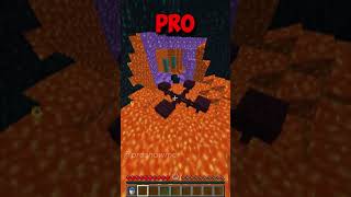 Noob Vs Average Vs Pro Vs Top 0.01% Vs God: Minecraft Parkour (Running Out Of Time) #Shorts