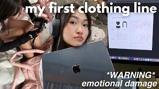 I STARTED A CLOTHING LINE??? *emotional damage* | designing, manufacturing, marketing campaign etc..