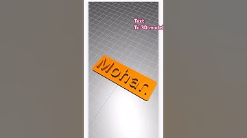 How to convert Text to 3D model #text#3D#Diy#shorts#3D model#shortsfeed #shortsvideo