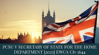 Tmc Legal Pcsu V Secretary Of State For The Home Department 2025 Ewca Civ 1644