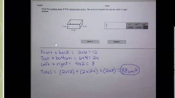 Surface area of a cube or a rectangular prism