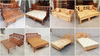Collection of Wooden Sofa Beds For Narrow Space | Tổng Hợp Ghế Sofa Giường Cho Không Gian Hẹp