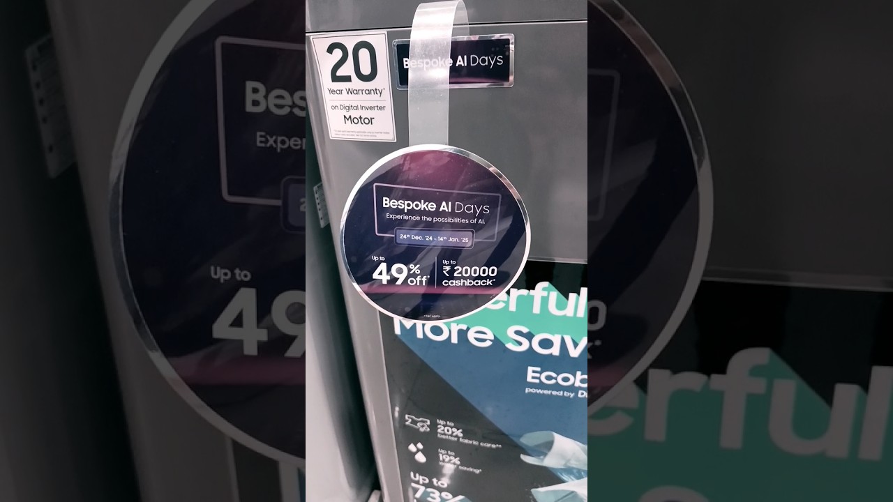 Eco ⏫⏩ bouble technology washing machine 