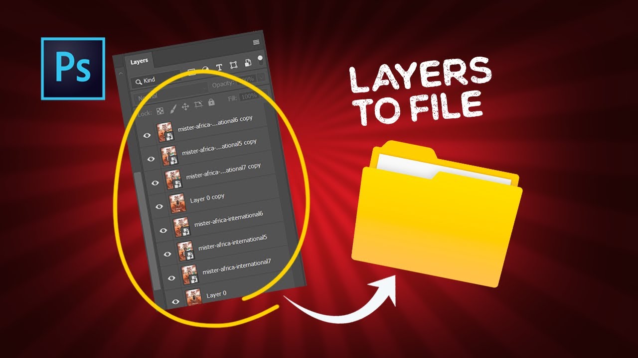 How to Export Layers in Photoshop Save as JPG, PNG, or PSD 2024 - YouTube
