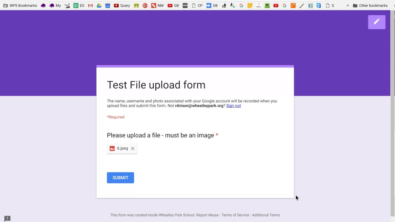 File Upload in Google Forms - YouTube