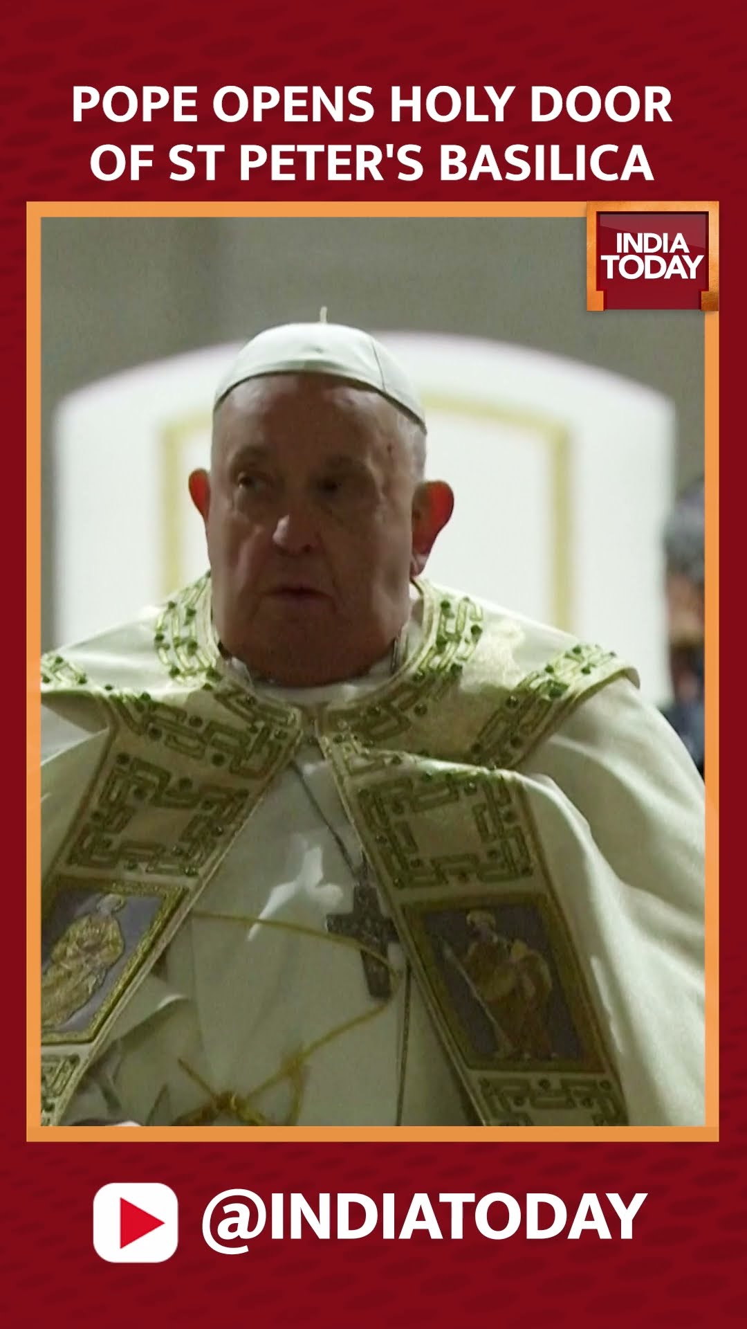 Pope Francis Opens The 'holy Door' Of St Peter's Basilica To Launch Jubilee Year