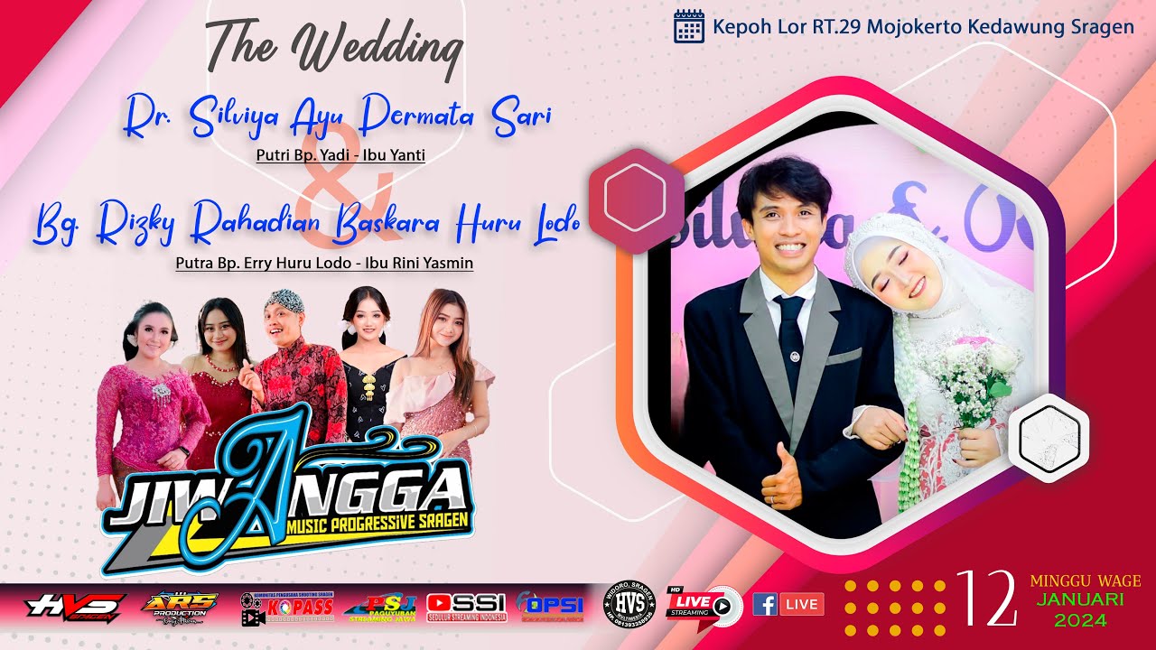 Live Wedding Silviya & Rizky | Campursari JIWANGGA MUSIC | ARS AUDIO 5 ( Mr. RIZAL) | HVS SRAGEN 2