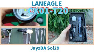 LANEAGLE CX01-T20 ไฟฉายราคาประหยัด ในกล่องหรู เพียบพร้อมด้วยอุปกรณ์เสริม max990lumens