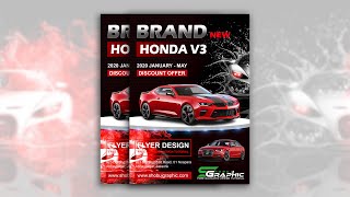 Amazing Car Flyer Design in Photoshop Tutorial screenshot 3