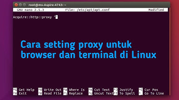 cara setting proxy untuk browser dan terminal di Linux || 2021