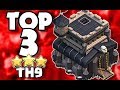 TOP 3 TH9 Attacks you have NEVER Seen in Clash of Clans