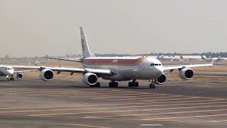 Iberia Airbus A340-600 Despegue de la Ciudad de México