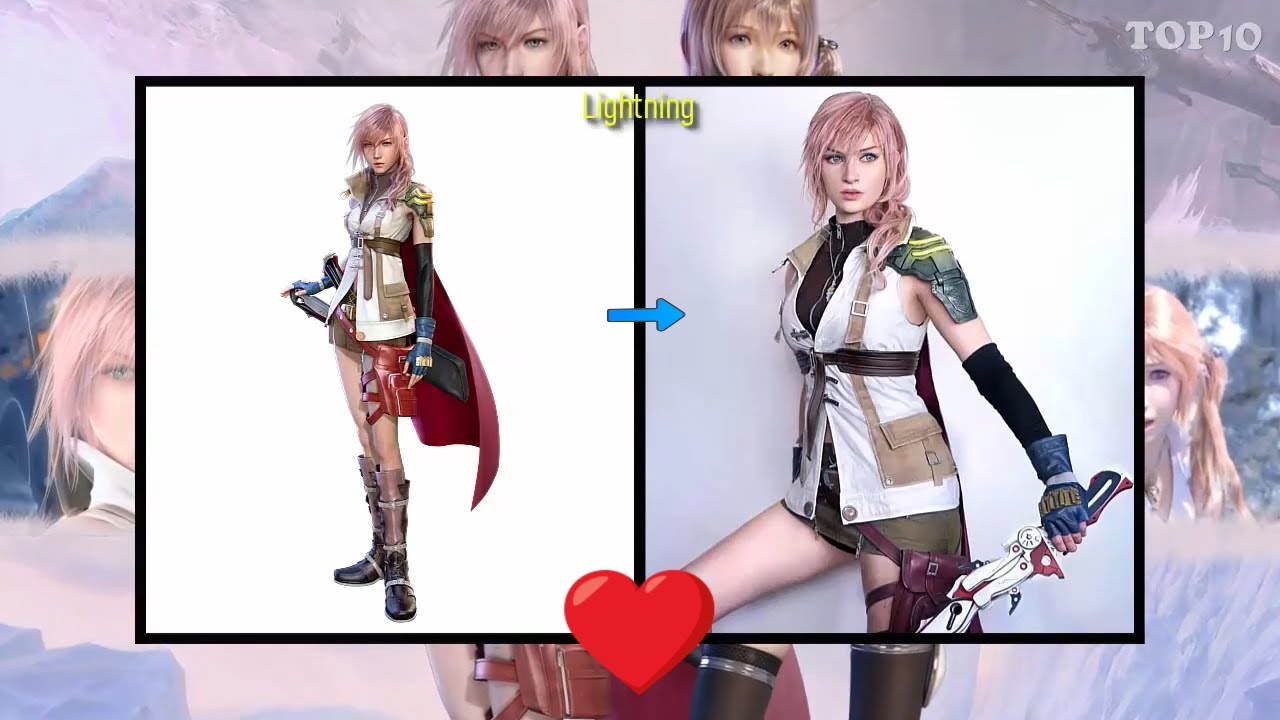 Final Fantasy XIII Characters in Real Life | TOP 10 - YouTube