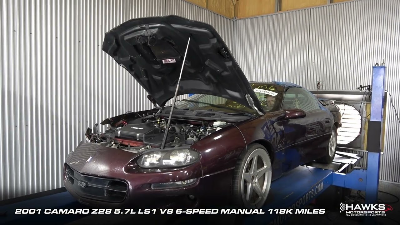 2001 Camaro Z28 5.7L LS1 Heads Cam Dyno Run 118K Miles YouTube
