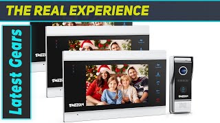 TMEZON Video Door Phone Doorbell Intercom System: Best 7 Inch 3-Monitor 1-Camera Setup for