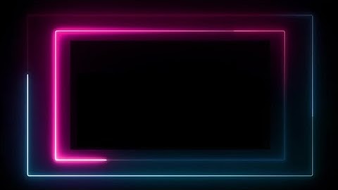 Blue & Red | GLOWING FRAME |Neon Border | Glowing Template | Animated Abstract Loop Video