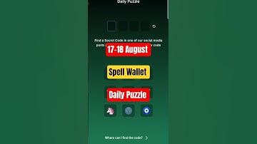 Spell Wallet Daily Puzzle | 17-18 August | Spell Wallet Daily Puzzle Today #kdp_gaming