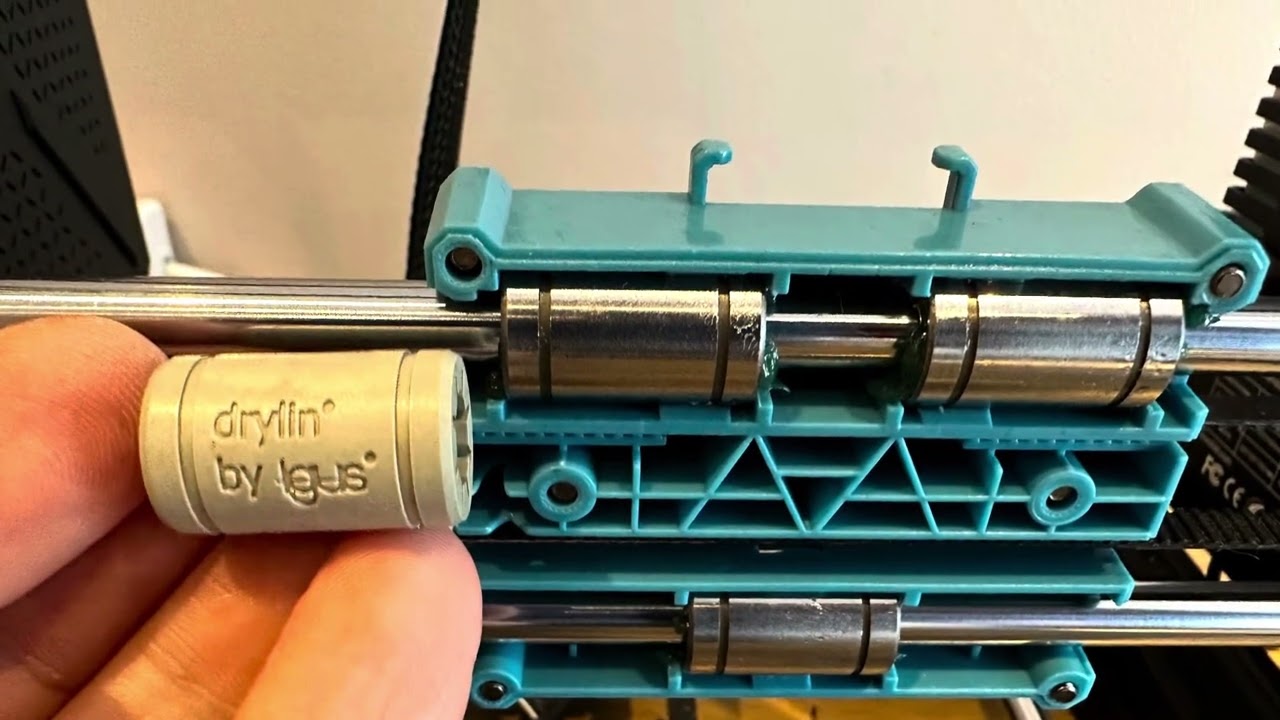 sovol sv06 bearing upgrade to drylin bushes sound comparison